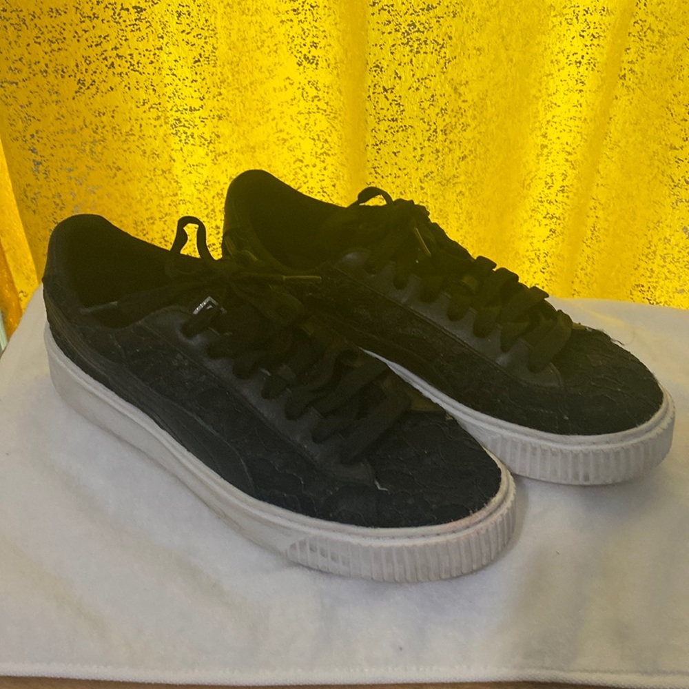 Puma black floral print